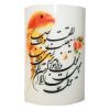 شمع ستونی سفید – یا مقلب القلوب برای سفره هفت سین (۲ عدد)