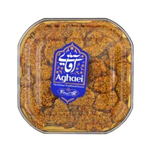 سوهان عسلی – کنجد سنتی ایرانی با زعفران و گلاب تافی (۲ بسته)