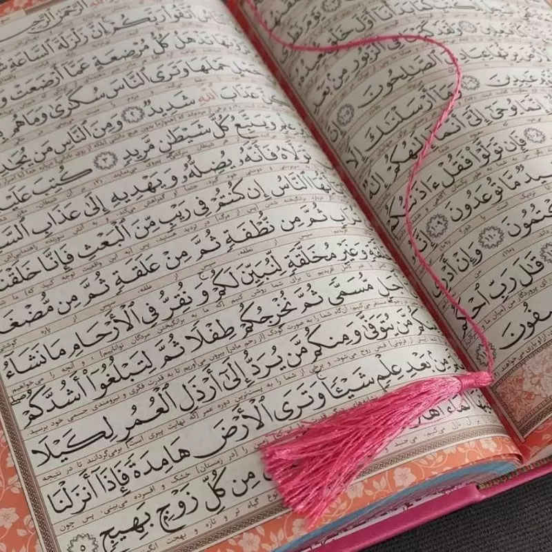 قرآن رنگینکمانی سایز متوسط با ترجمه فارسی – طراحی زیبا و پر جنب و جوش
