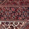 کناره دستباف بیجار (طرح حور) طرح ماهی - ابریشم و پشم قرمز