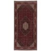 کناره دستباف بیجار (طرح حور) طرح ماهی - ابریشم و پشم قرمز