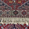 کناره دستباف بختیاری (طرح قشقایی) طرح لوزی هندسی - پشم قرمز