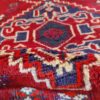 کناره دستباف شیراز (طرح کولی) طرح هندسی - پشم قرمز