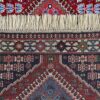 کناره دستباف بختیاری (طرح ارسلان) طرح لوزی هندسی - پشم قرمز