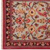 کناره دستباف قم (طرح آسمان) طرح ترنج - پشم کرک قرمز