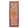 کناره دستباف قم (طرح آسمان) طرح ترنج - پشم کرک قرمز