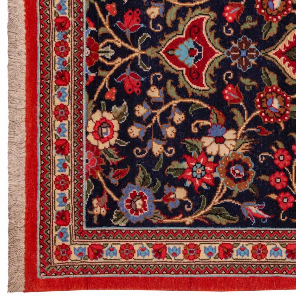 کناره دستباف قم (طرح آوا) طرح ترنج – پشم کرک قرمز