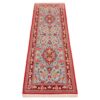 کناره دستباف قم (طرح سحر) طرح ترنج - پشم کرک قرمز