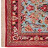 کناره دستباف قم (طرح سحر) طرح ترنج - پشم کرک قرمز