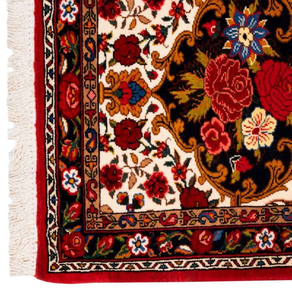 کناره دستباف بختیاری (طرح سینا) طرح ترنج – پشم قرمز