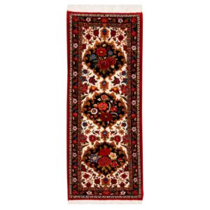 کناره دستباف بختیاری (طرح سینا) طرح ترنج – پشم قرمز