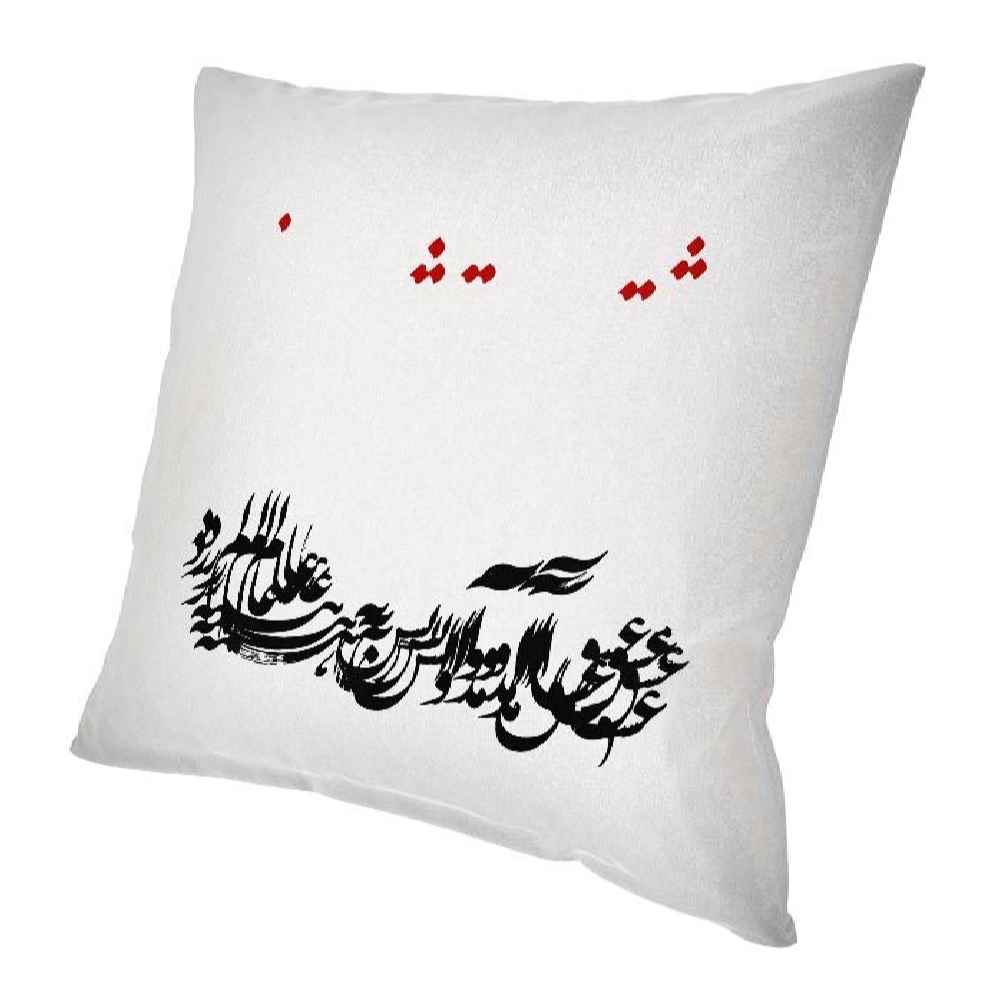 روکش کوسن مخمل ایرانی – طرح تایپوگرافی (مجموعه ۲ عددی)