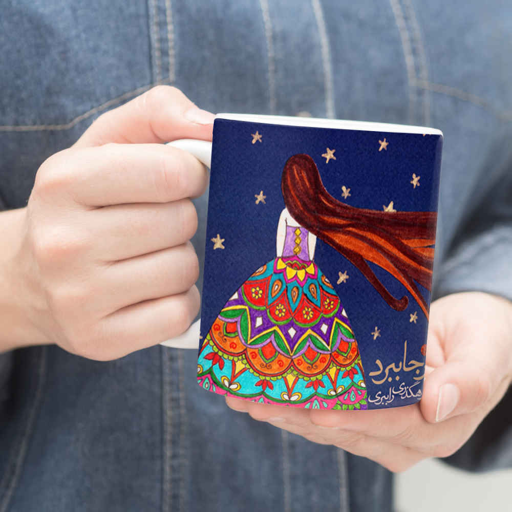 ماگ سرامیکی ایرانی مدل باد