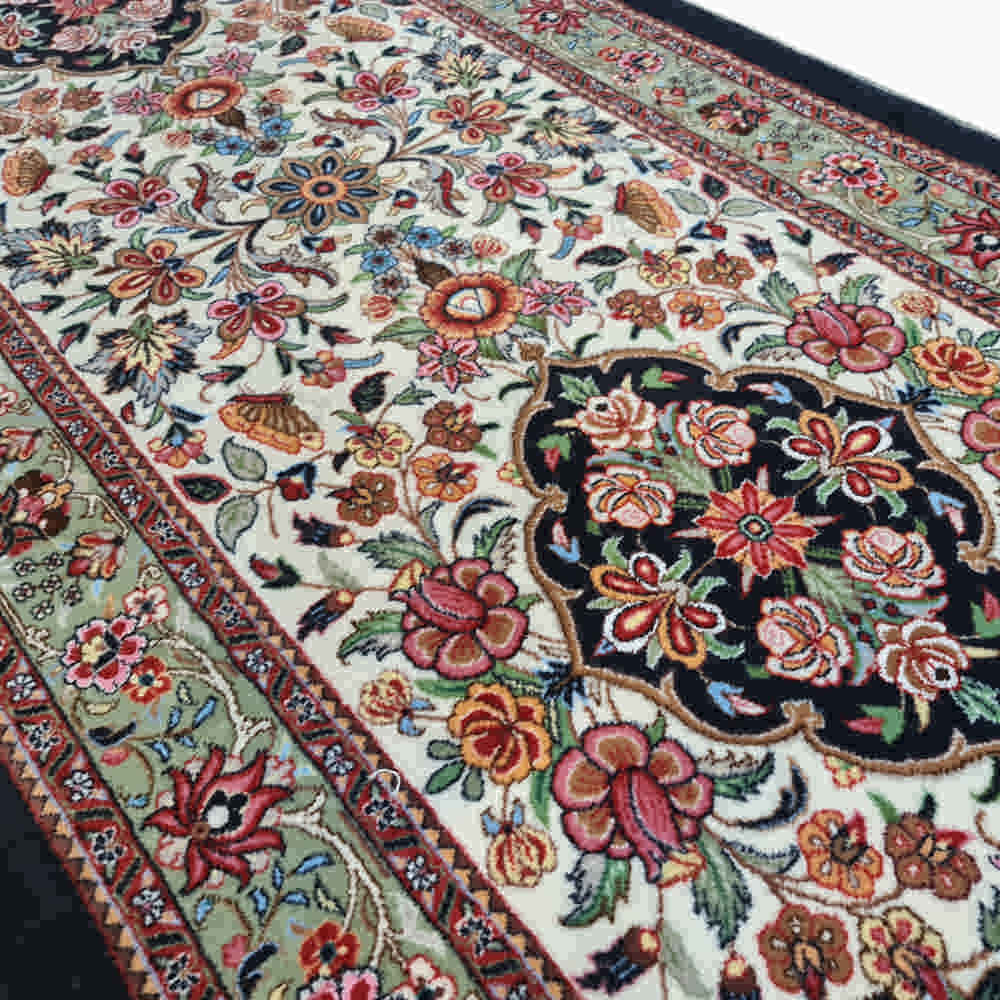 کناره دستباف بیجار (طرح اروند) طرح ترنج – پشم مشکی
