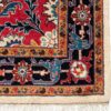 کناره دستباف هریس (طرح آتوسا) طرح ترنج - پشم قرمز