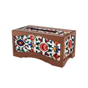 روکش جعبه دستمال کاغذی چوبی روستیک – دلارا
