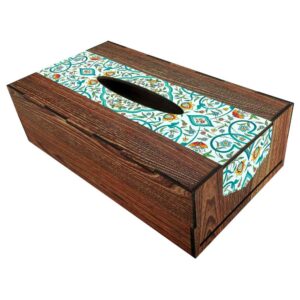 روکش جعبه دستمال کاغذی چوبی روستیک – جویا