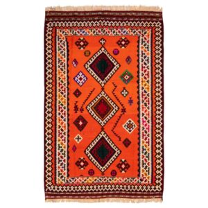 گلیم دستباف پشمی ایرانی، طرح سنتی آیدین، استان فارس