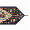 رومیزی مخمل آبی طرح ایرانی طرح اردشیر