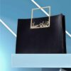 کیف دوشی چرم طبیعی با دسته فلزی خوشنویسی فارسی