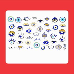 برچسب ناخن چشم زخم – طرح چشم نظر