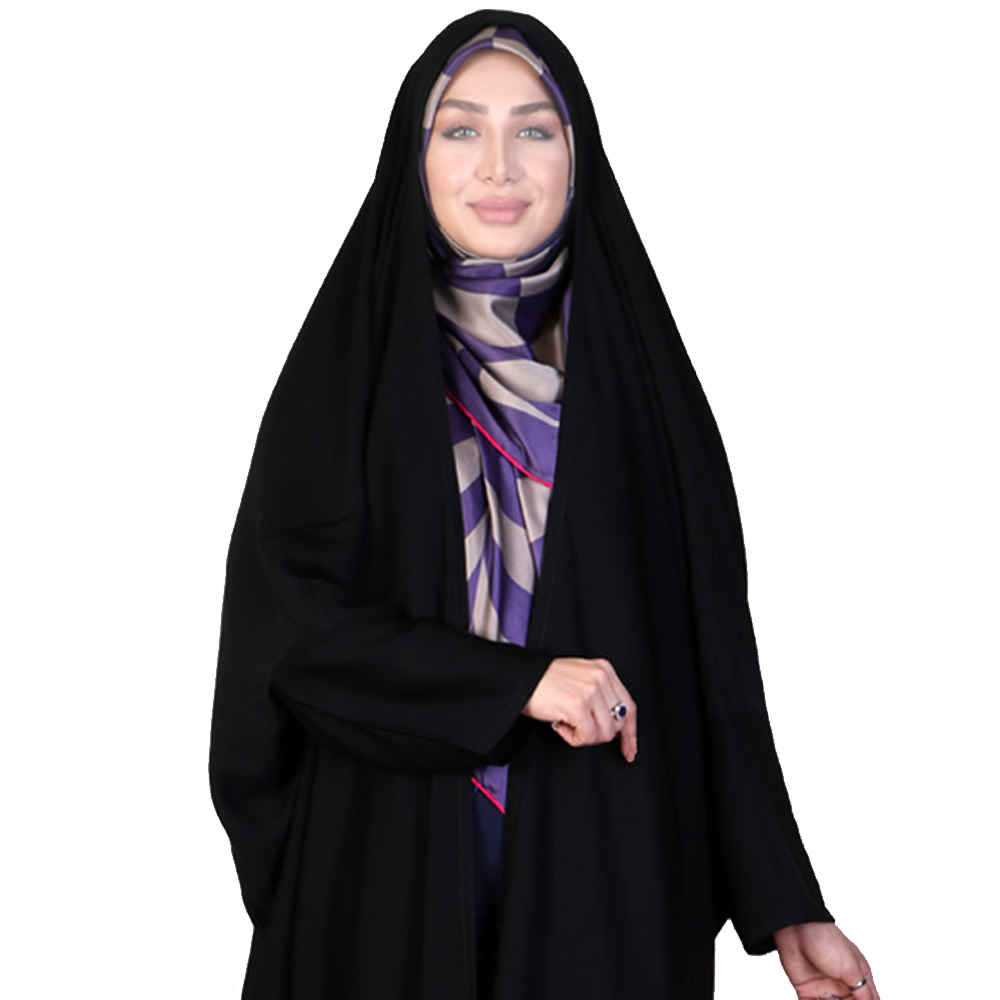 چادر مشکی سنتی آستیندار – عبای نماز بلند (جانان)