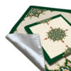 سجاده مخمل طرح اسلیمی سبز سبک