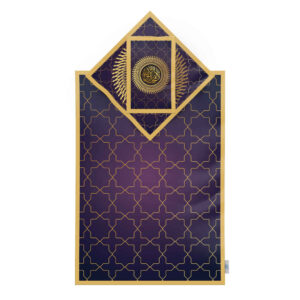سجاده مخمل طرح سجاده بنفش سبک اسلیمی