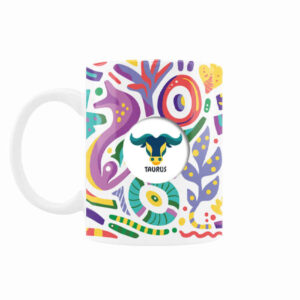Persian Zodiac Mug – Ordibehesht Pattern Symbol