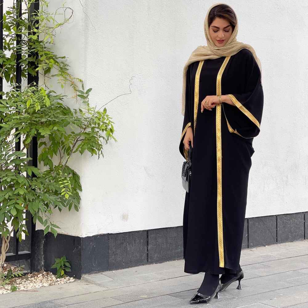 Traditional Abaya for Women with Airy Sleeves and Soft Fabric