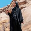 عبای پروانه‌ای شیک زنانه – پارچه‌ای نرم و طراحی منحصر به فرد