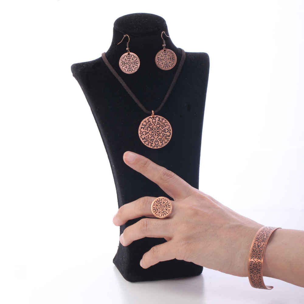 سرویس جواهرات مسی مدل اسلیمی