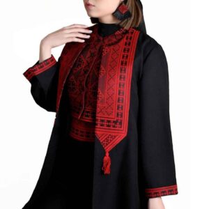 ست مانتو، شلوار و جلیقه ایرانی مدل دلینا