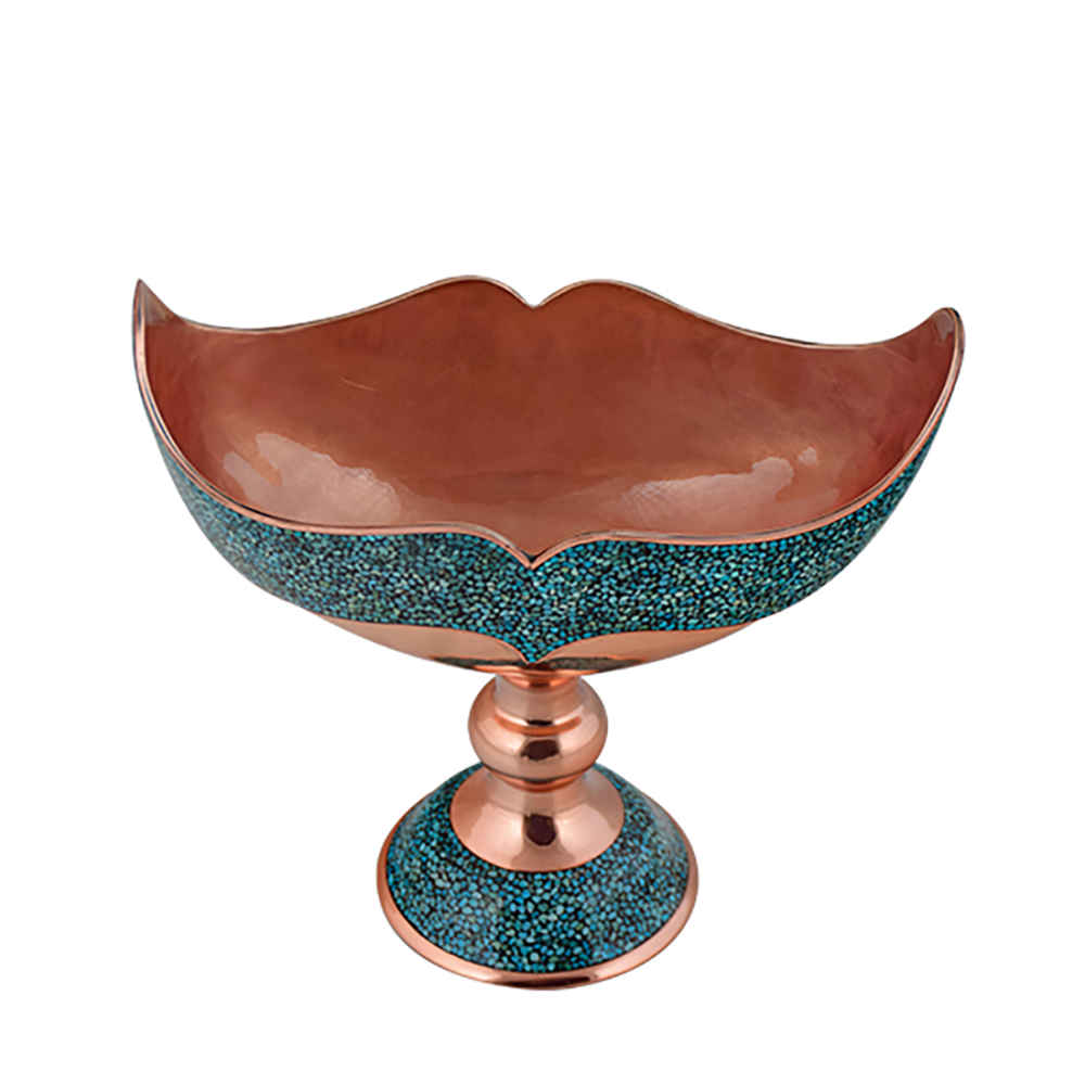 کاسه مسی فیروزه کوبی مدل ساغر