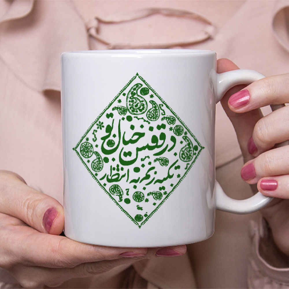 ماگ سرامیکی ایرانی مدل قفص
