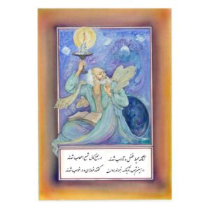 نقاشی مینیاتور اصیل ایرانی: آبرنگ روی مقوا – اثر رسول معتمدی