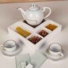 جعبه چای چوبی مدل مارال (Maral) مجهز به پایه وارمر