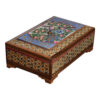 جعبه جواهرات چوبی دست‌ساز با طرح خاتم ایرانی - پرستو