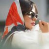 روسری ابریشمی کوتاه زنانه - طراحی هنری لوکس و پر جنب و جوش زاغک