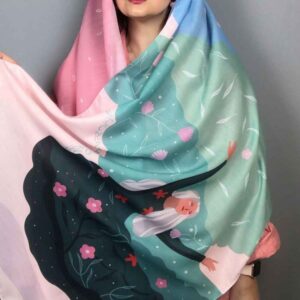شال طرح‌دار ایرانی، هنری و سبک، آرام