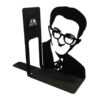 جاکتابی فلزی با طرح پرتره صادق هدایت - مناسب برای گوشه‌های ادبی