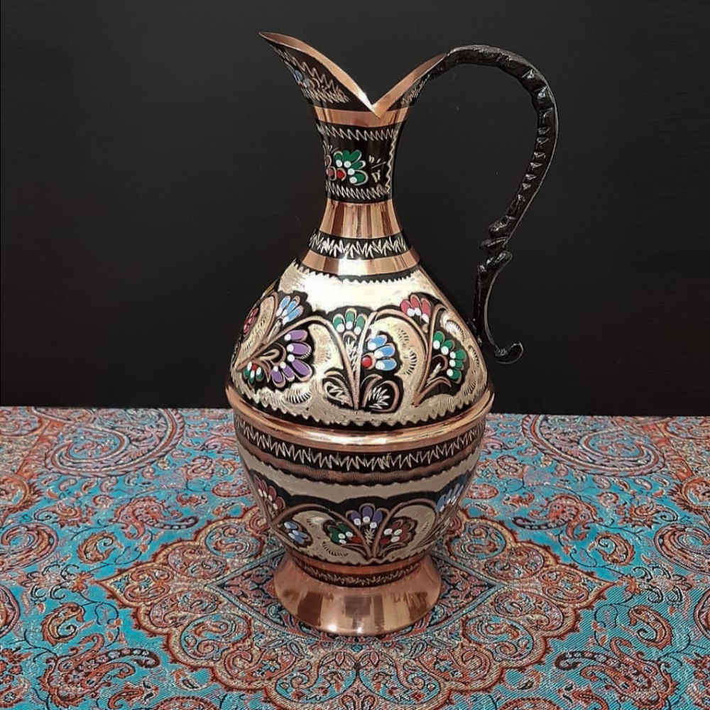 پارچ تزئینی میناکاری دست ساز ایرانی الیکا