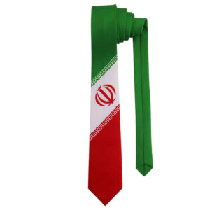 کراوات مردانه – طرح هنری الهام گرفته از هنر ایرانی با طرح پرچم ایران