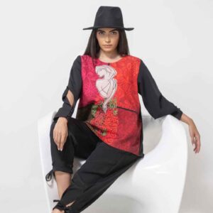 تاپ تونیک زنانه مدل دام به سبک ایرانی