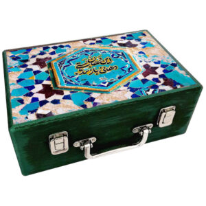 جعبه چوبی برای هدیه دادن با طرح الهام گرفته از ایران، دهان