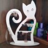 جا جواهری چوبی طرح گربه (2 عدد)