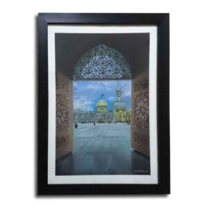 طراحی رئالیسم اورجینال – پاستل روی مقوا، حرم مطهر امام رضا (ع)