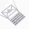 گردنبند استیل طرح اسلامی وان یکاد با مدالیون پاکتی