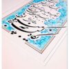 نقاشی هنری خوشنویسی فارسی قطعه زیبا روی کاغذ با استفاده از جوهر