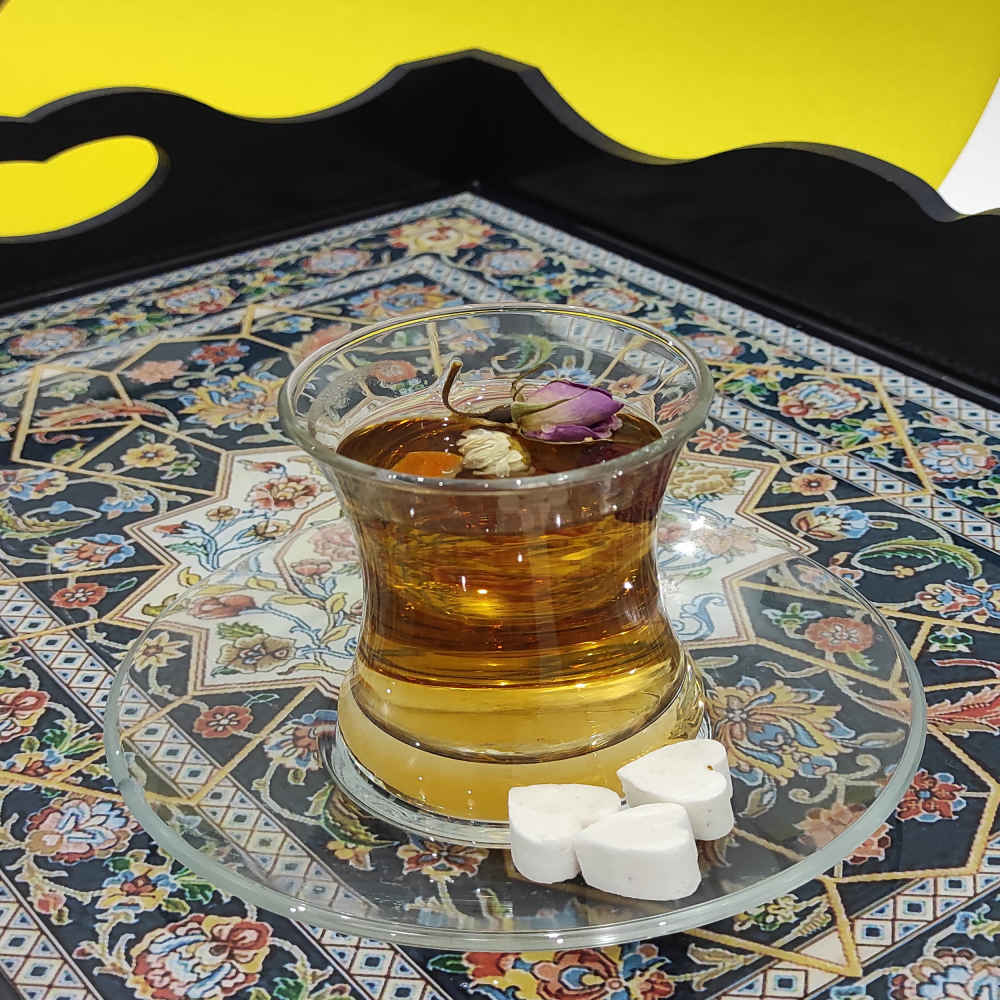 سینی چوبی هنری – نقشونگار ایرانی در طبیعت